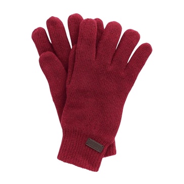 Soft Knit Gloves with Ribbed Cuffs