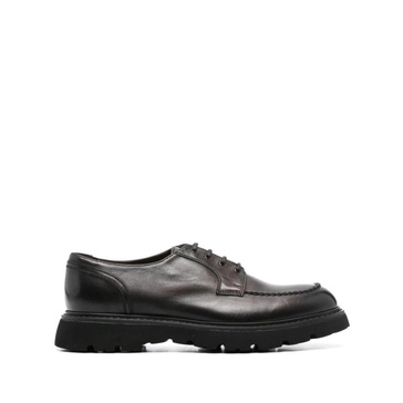 Brown Black Derby Lace Up Shoes