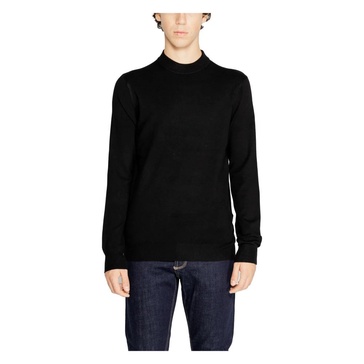 Black Knit Sweater Men Fall/Winter