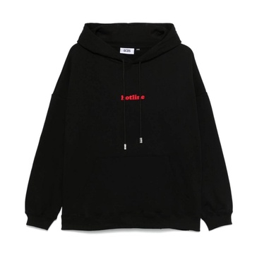 Black Embroidered Hoodie