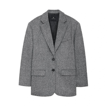 Speckled Wool Blend Blazer