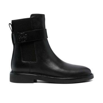 Black Double T Riding Bootie