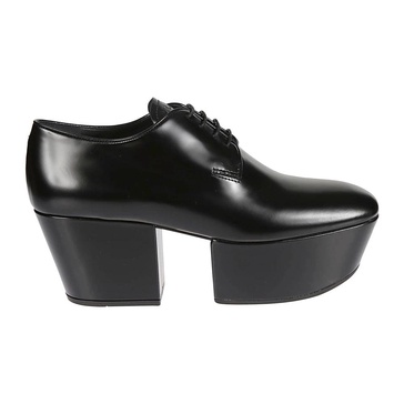 Leather Platform Loafers