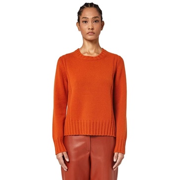 Cashmere Sweater with Ribbed Detail