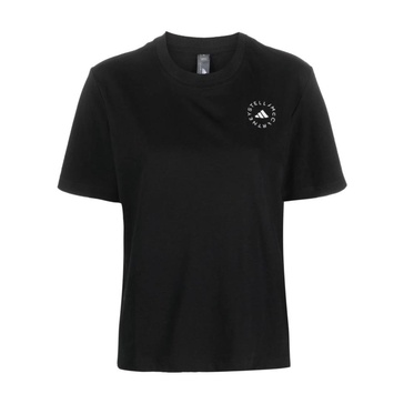 Black TrueCasuals T-shirt with Logo Print