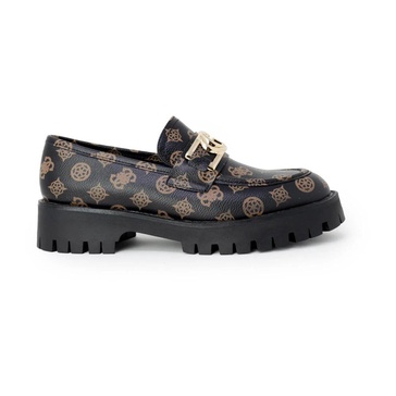 Brown Printed Slip On Shoes