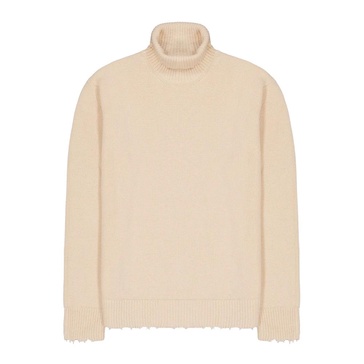 Comfy Turtleneck Sweater with Rips