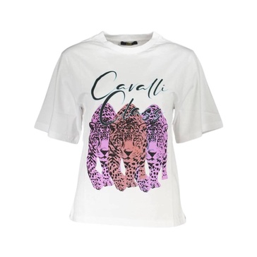 Chic Slim Fit White Tee with Signature Print