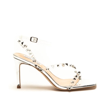 High Heel Studded Sandals