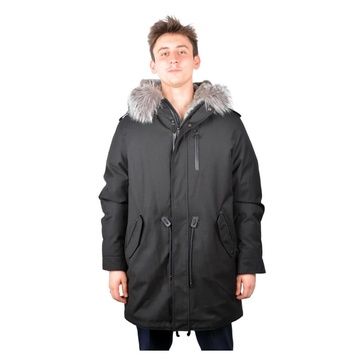 Wool Parka with Adjustable Strings