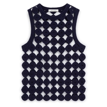 Navy Blue Knit Vest