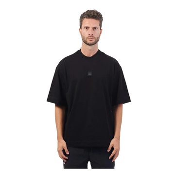 Black Jersey Cotton Logo T-shirt