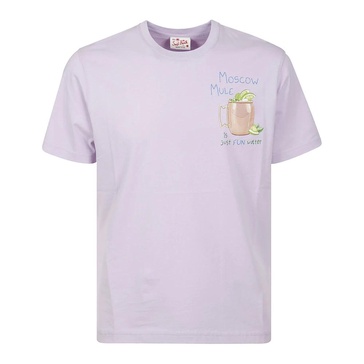 Lilac Moscow Mule Cocktail Cotton T-Shirt