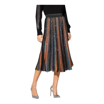 Sparkling Landscape Midi Skirt