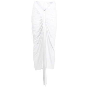 White Split Midi Skirt