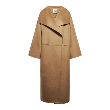 Camel Wool Cashmere Long Coat