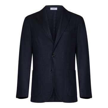 Blue Wool Blend Blazer K-Jacket