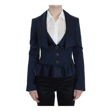 Blue Blazer Jacket Women Made in Italy