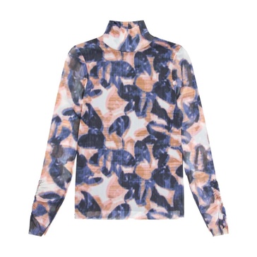 Printed Blouse with Cord Detail