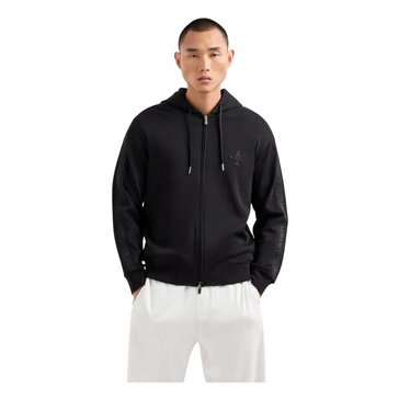 Black Full-Zip Hoodie 6DZMLC