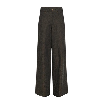 High-Waisted Flared Trousers