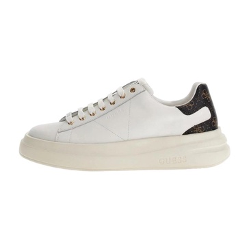 White Sporty Synthetic Sneakers for Men