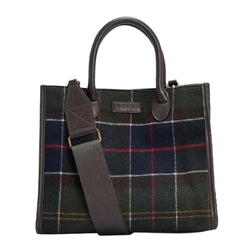 Tartan Shopper Bag with Removable Strap