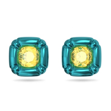 Blue Cushion Cut Earrings Dulcis