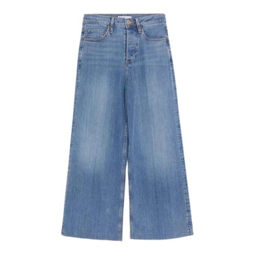 Cropped Wide Leg Jeans