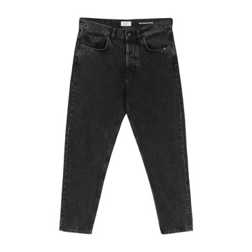 Black Denim Jeans Straight Leg