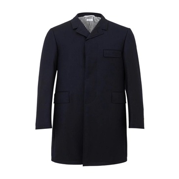 Blue Chesterfield Overcoat