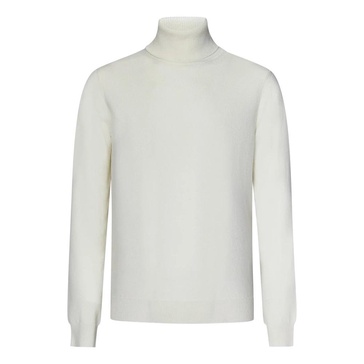 White Cashmere Turtleneck Sweater