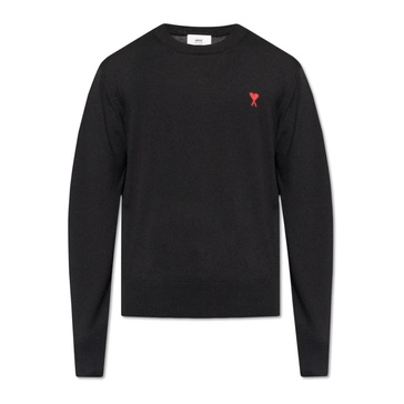 Wool sweater with logo