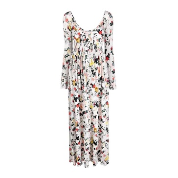 Rose Print Maxi Dress