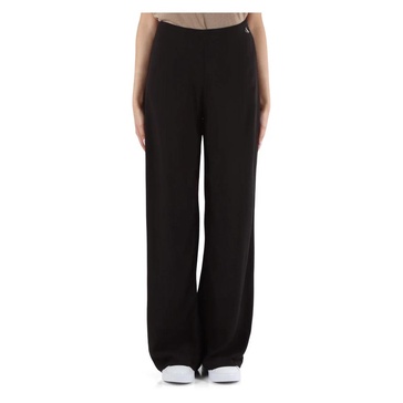 Crinkled Viscose Wide Leg Pants