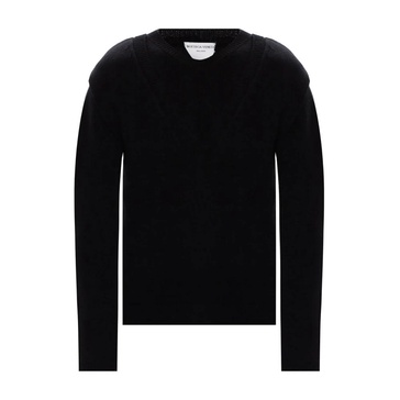 Medium Black Double Neck Wool Sweater