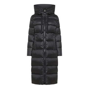 Quilted Down Coat Black