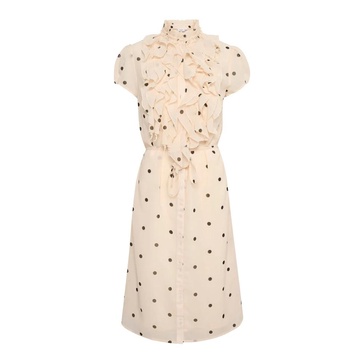 Feminine Polka Dot Dress