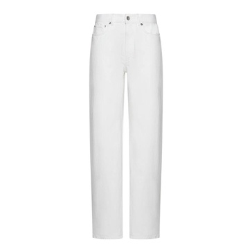 White Denim Wide Leg Jeans