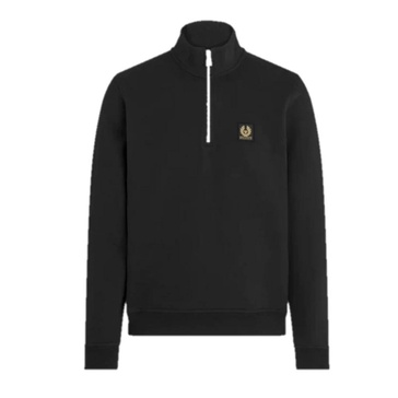 Quarter Zip Sweatshirt with High Neck