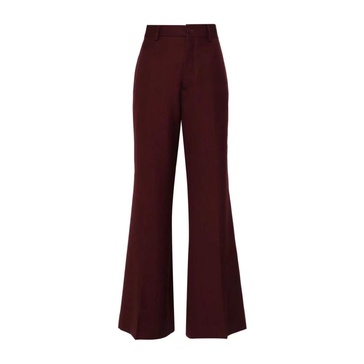 Dark Bordeaux Casual Pants