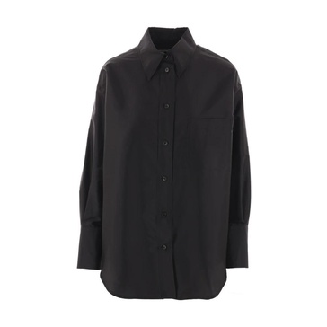 Black Silk Shirt Classic Style