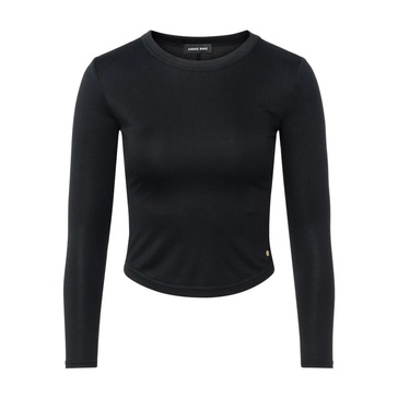 Black Modal Jersey Top