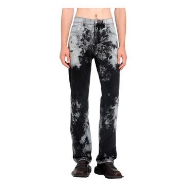 Smoke Tie Dye Denim Straight Leg Jeans