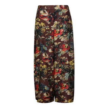 Silk Balloon Tapestry Trousers