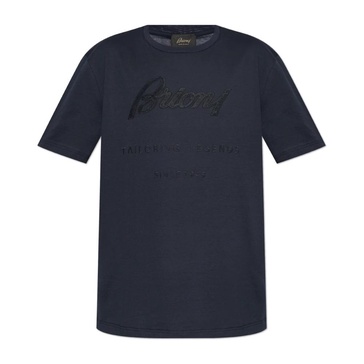 T-shirt with embroidered logo