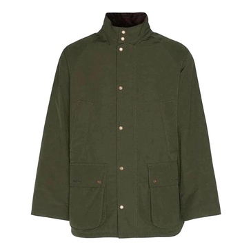 Green Wax Coated Padded Coat