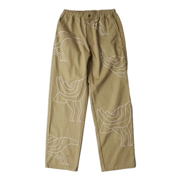 Duck Embroidered Wide Fit Pants