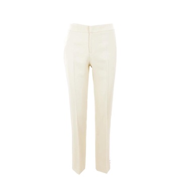 White Slim-Fit Trousers