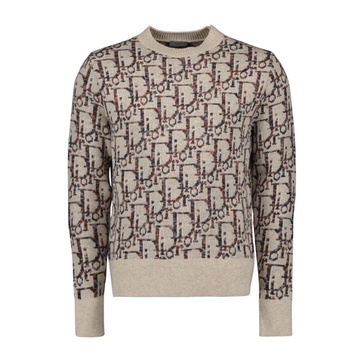 Oblique Print Knitwear for Men